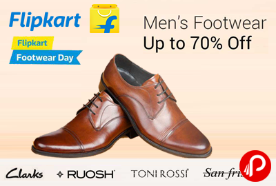 Image result for flipkart Offer : Get upto 70% off on Men's Footwears